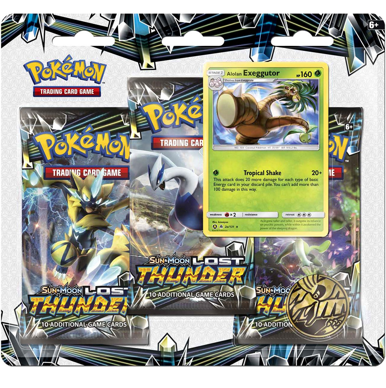 Pokemon Trading Card Game Sun Moon Lost Thunder Alolan Exeggutor