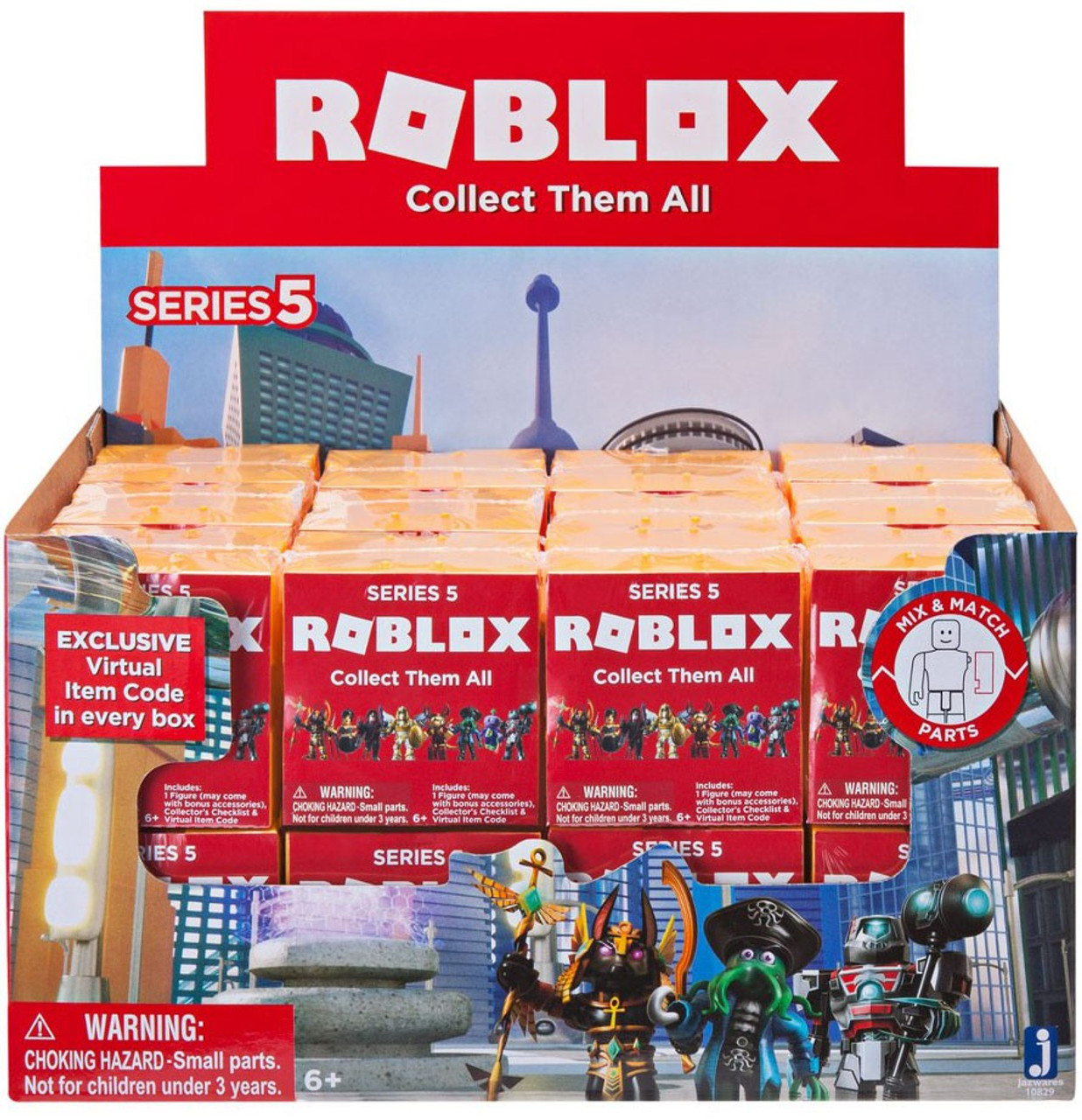 Roblox Series 5 Yellow Gold Blind Box Toys Figures 1 2 3 4 - box on a box roblox