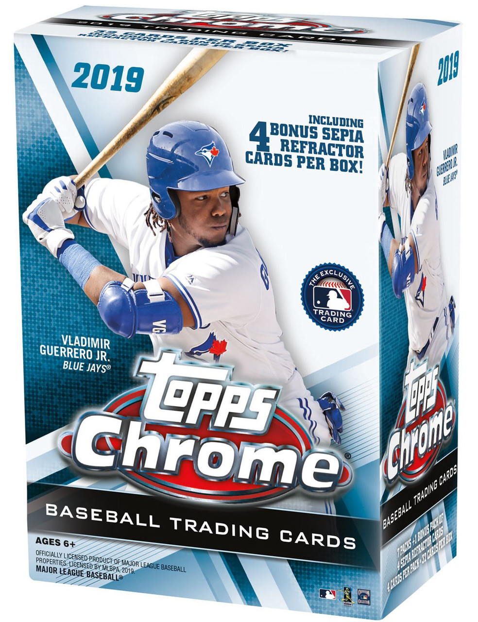MLB Topps 2019 Chrome Baseball Trading Card BLASTER Box 7 Packs 1