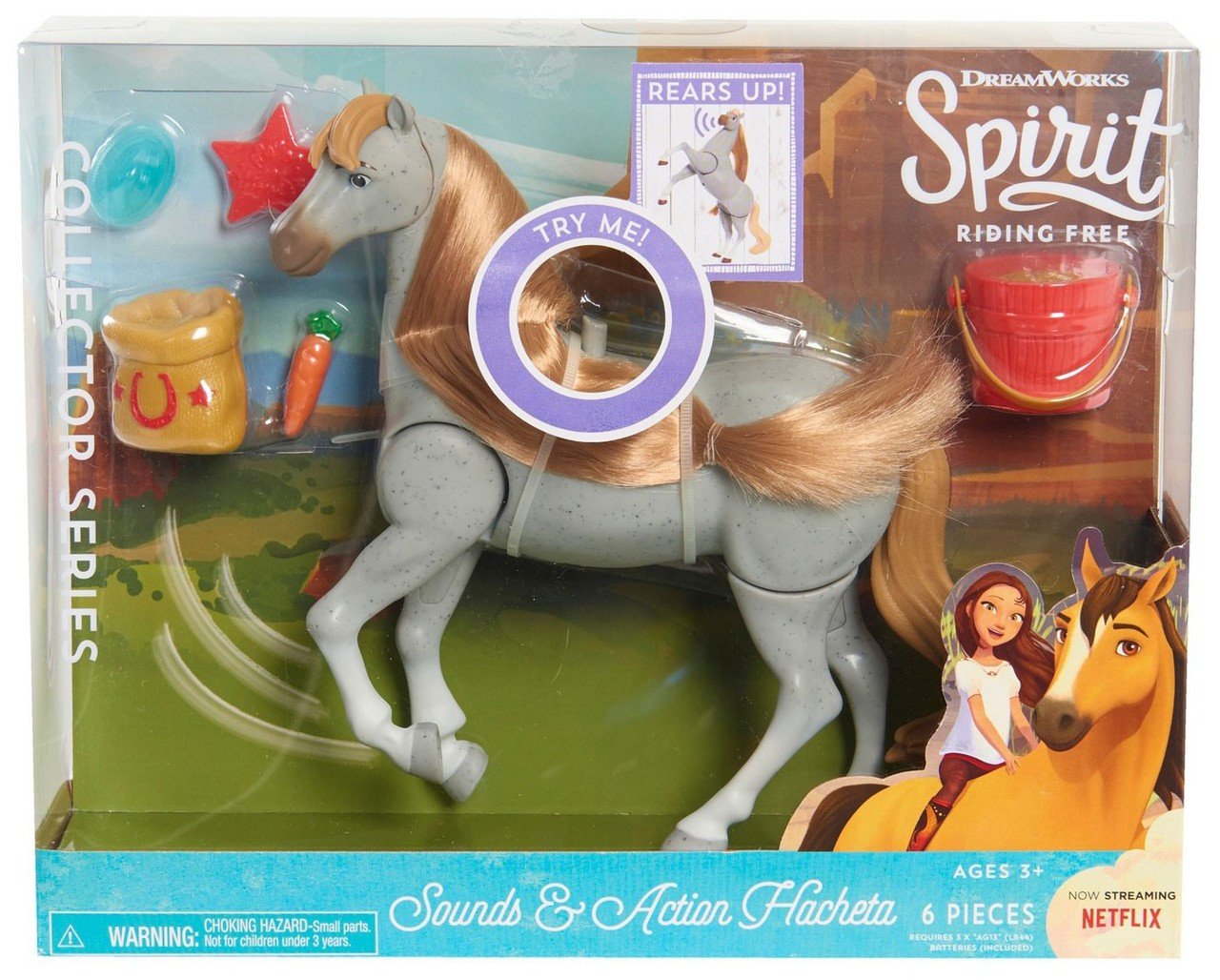 just play dreamworks spirit galloping horse with lucky doll