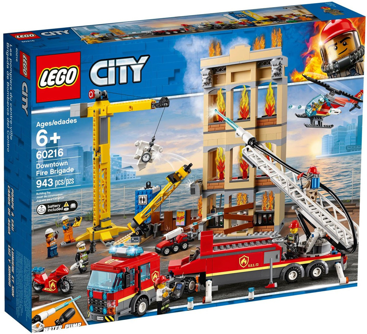 Lego City Downtown Fire Brigade Set 60216 Toywiz - downtown rp licensed gun holders roblox