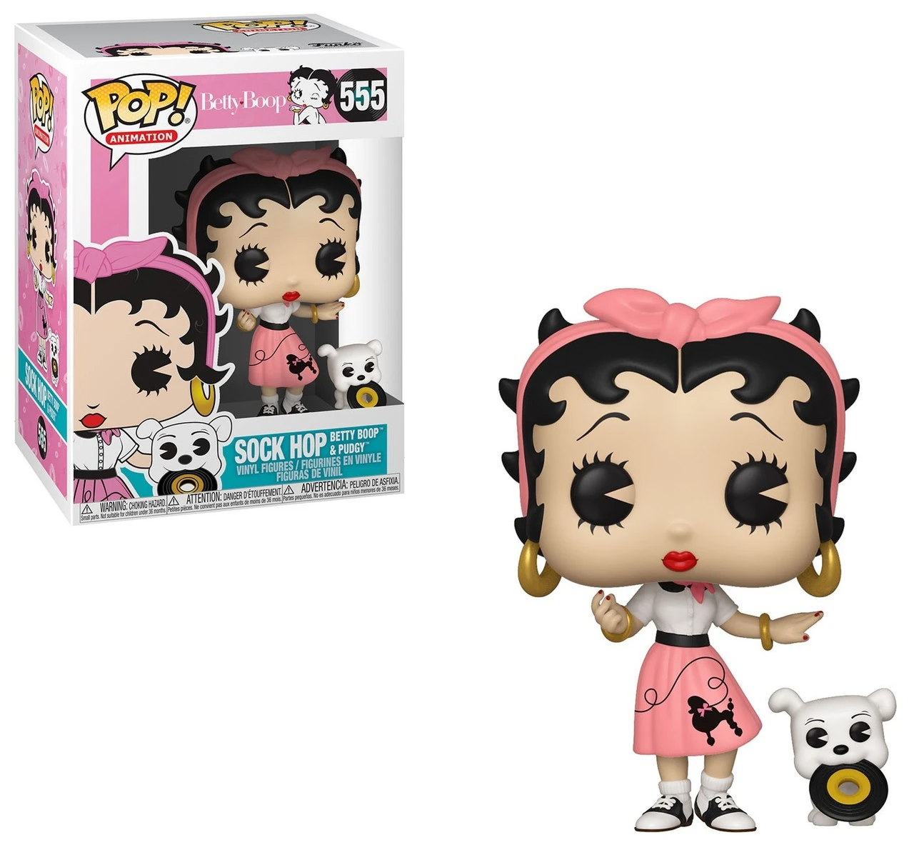 FUNKO POP! ベティ・ブープ 555 新品未開封 Funko Betty Boop POP Animation Sock Hop Betty Boop Pudgy Vinyl