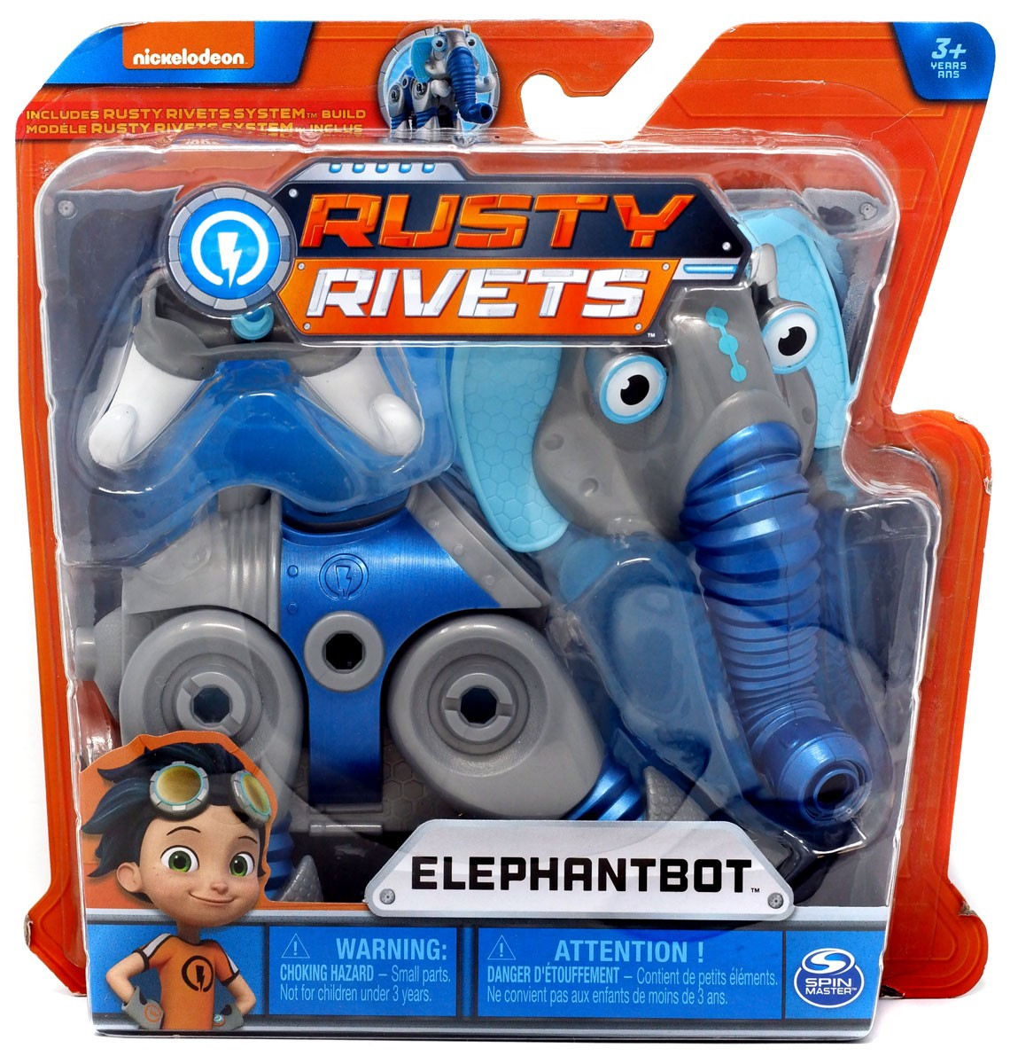 Nickelodeon Rusty Rivets Build Me Rivet System Elephantbot Figure Spin