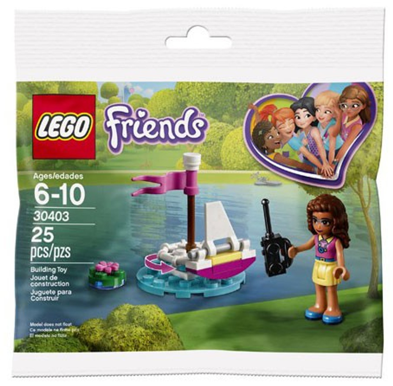 Lego Friends Olivias Remote Control Boat Mini Set 30403 Toywiz - remote bomb roblox