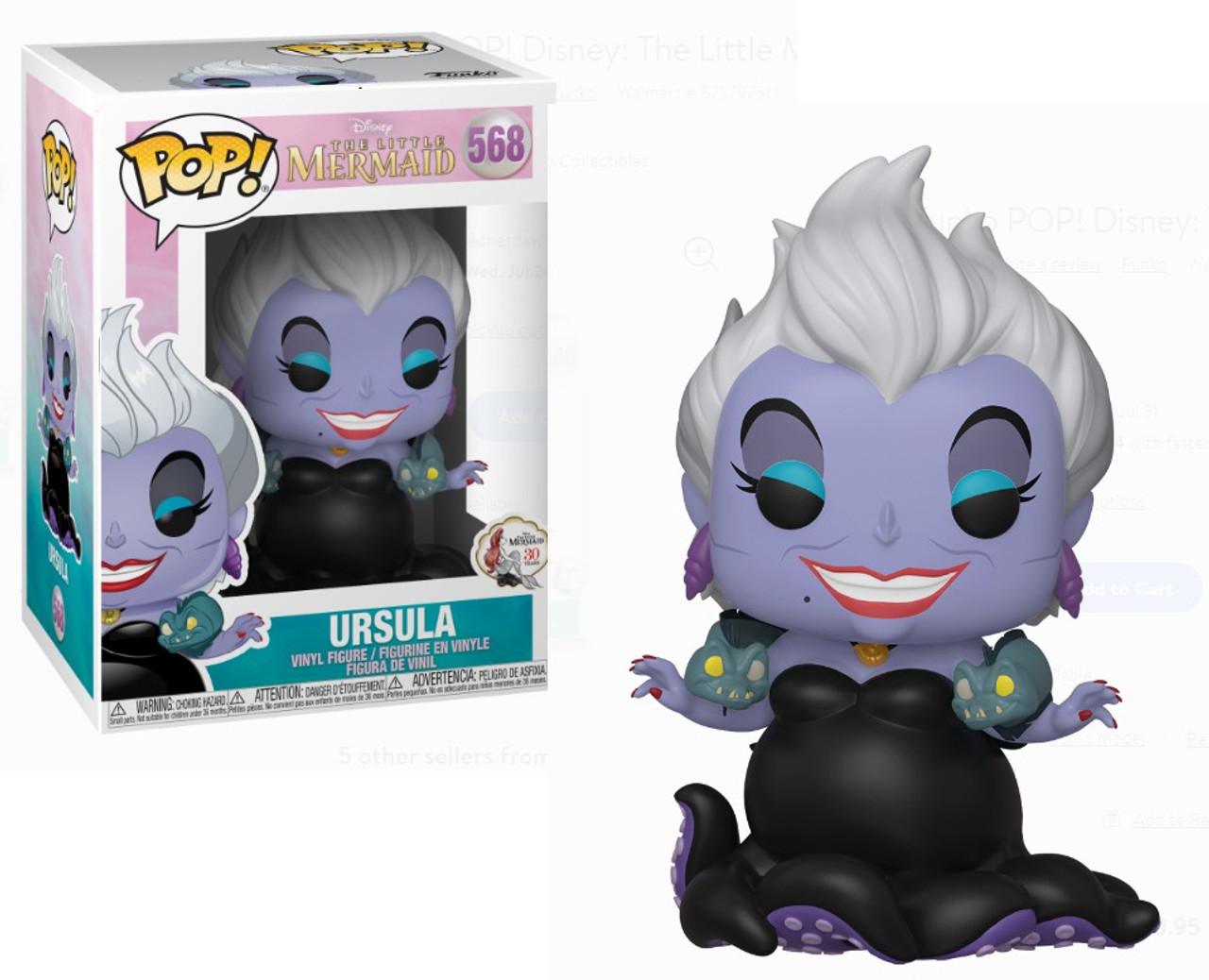 funko pop ursula 10 inch