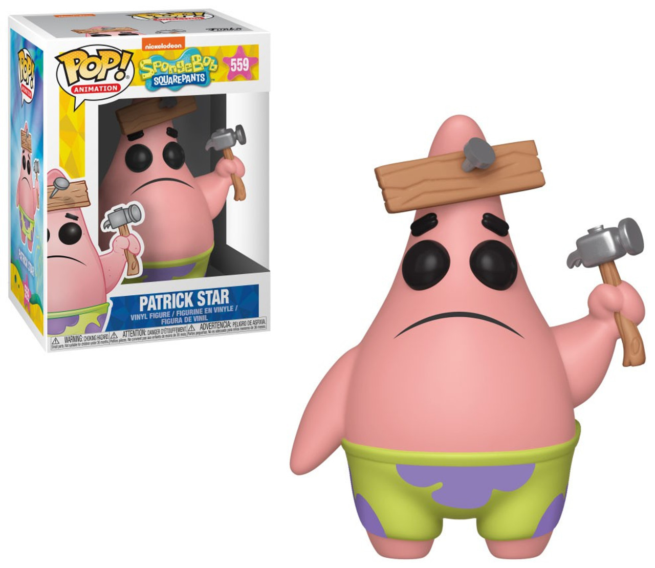 Funko Spongebob Squarepants Pop Tv Patrick Star Vinyl Figure With Board Toywiz - spongebob and patrick models roblox