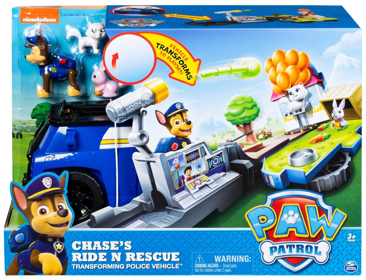 paw patrol transforming chase