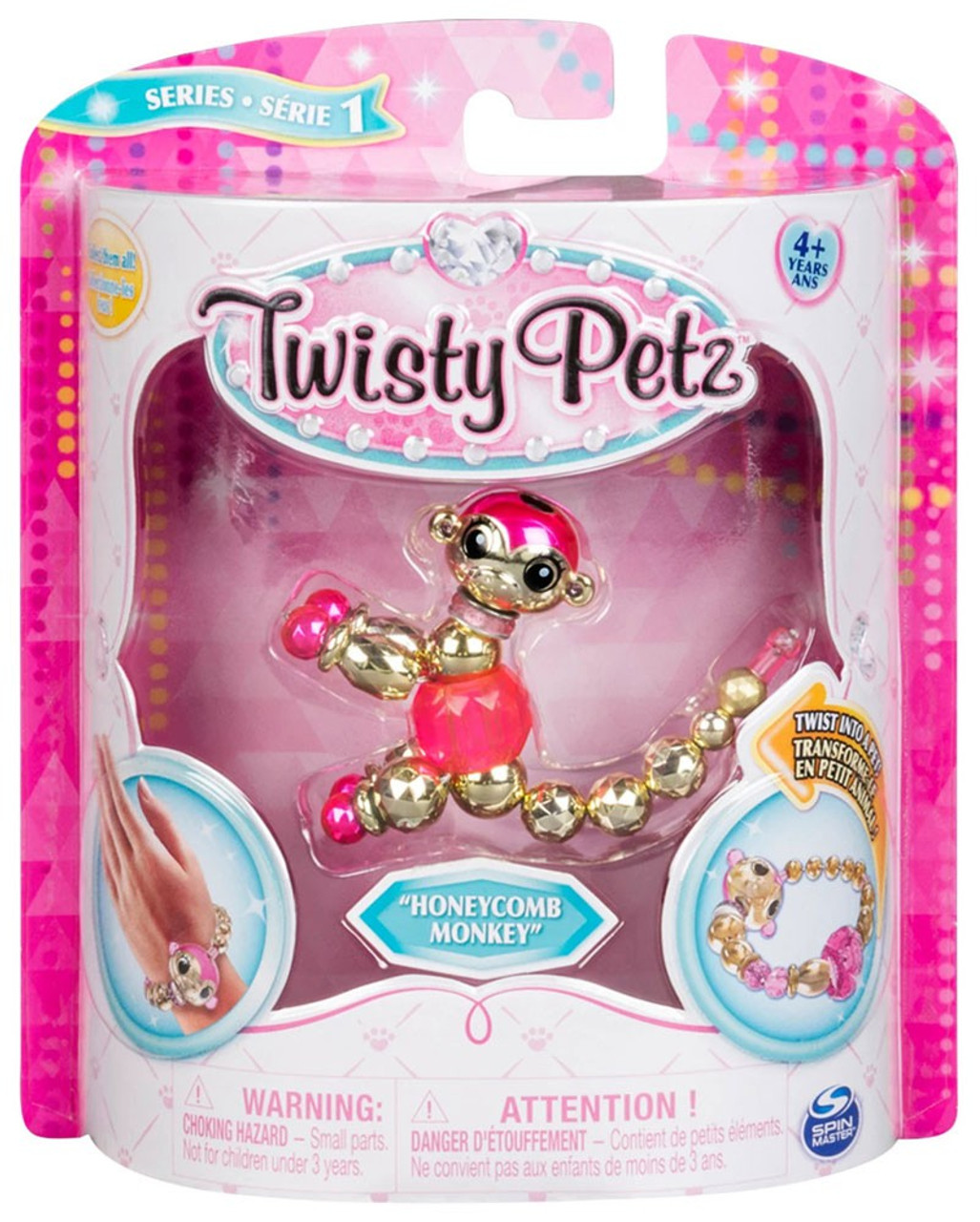 Twisty Petz Series 1 Honeycomb Monkey Bracelet Spin Master Toywiz - pastel pink fashionable imp tail roblox