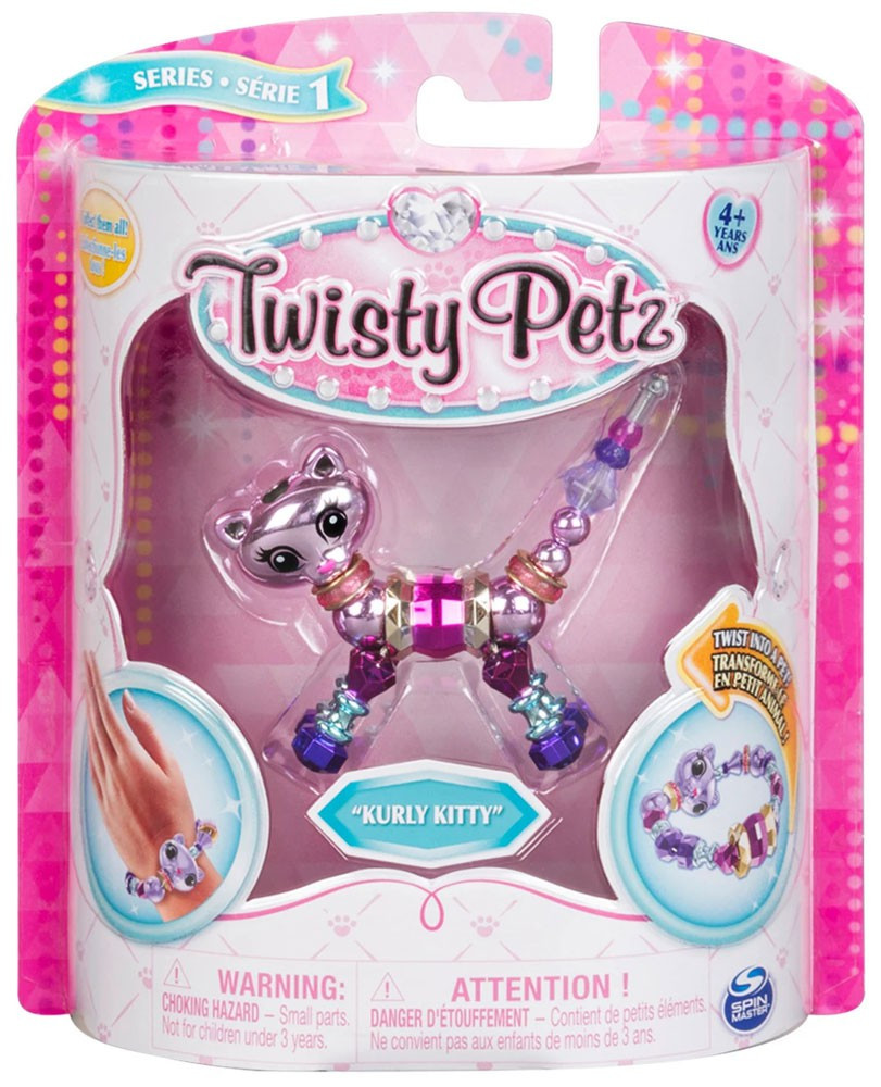Twisty Petz Series 1 Kurly Kitty Bracelet Spin Master ToyWiz