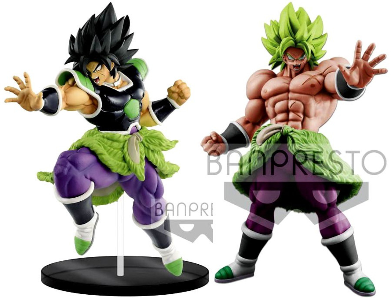 Dragon Ball Super Broly Movie Ultimate Soldiers Broly Super Saiyan Broly Full Power Set Of 2 Collectible Pvc Figures Banpresto Toywiz - new dragon ball super broly and gogeta in roblox roblox anime