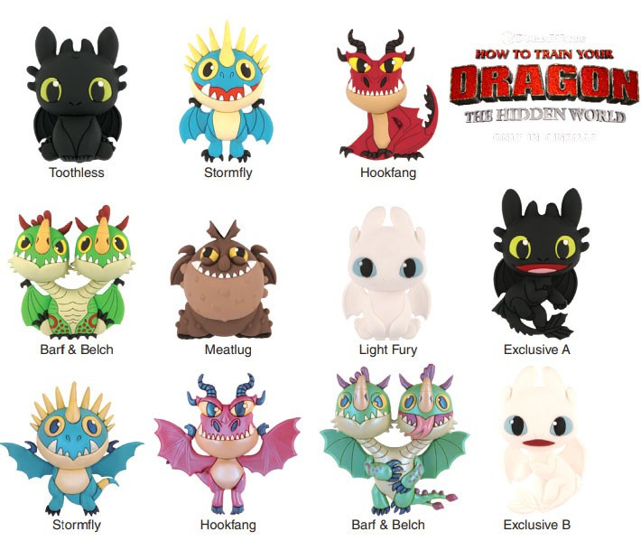 How to Train Your Dragon 3D Figural Foam Bag Clip How to Train Your