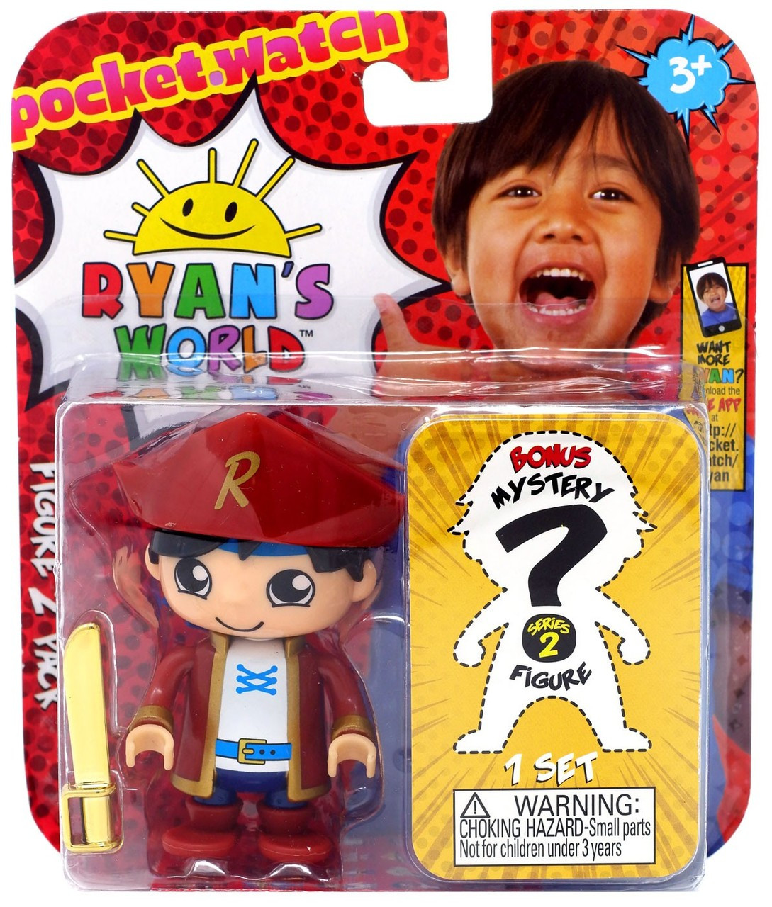 Ryans World Sea Dog Ryan Mystery 3 Action Figure 2-Pack Pocket