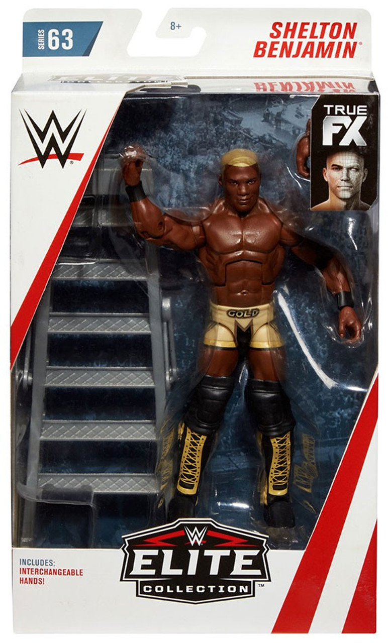 WWE Wrestling Elite Collection Series 63 Shelton Benjamin 7 Action Figure Gold Standard Mattel ...