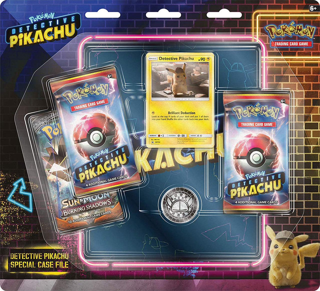 Collectible Card Games Pokemon Cards Tcg Detective Pikachu