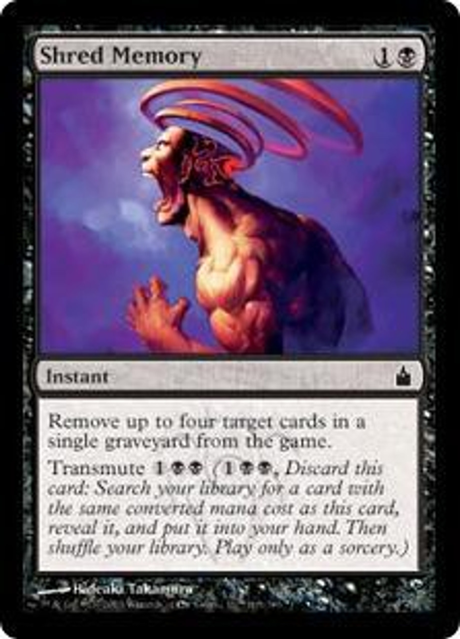 Magic The Gathering Ravnica City Of Guilds Single Card Common Shred Memory 105 Foil Toywiz - shred roblox controls