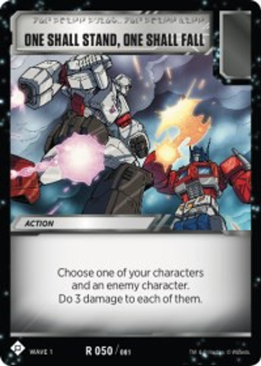 Transformers Trading Card Game Wave 1 Single Card Rare One Shall Stand One Shall Fall 050 Toywiz - wizards of the coast jojos bizarre adventure the final stand alpha roblox Transformers Trading Card Game Wave 1 Single Card Rare One Shall Stand One Shall Fall 050 Toywiz - jojos bizarre adventure the final stand alpha roblox