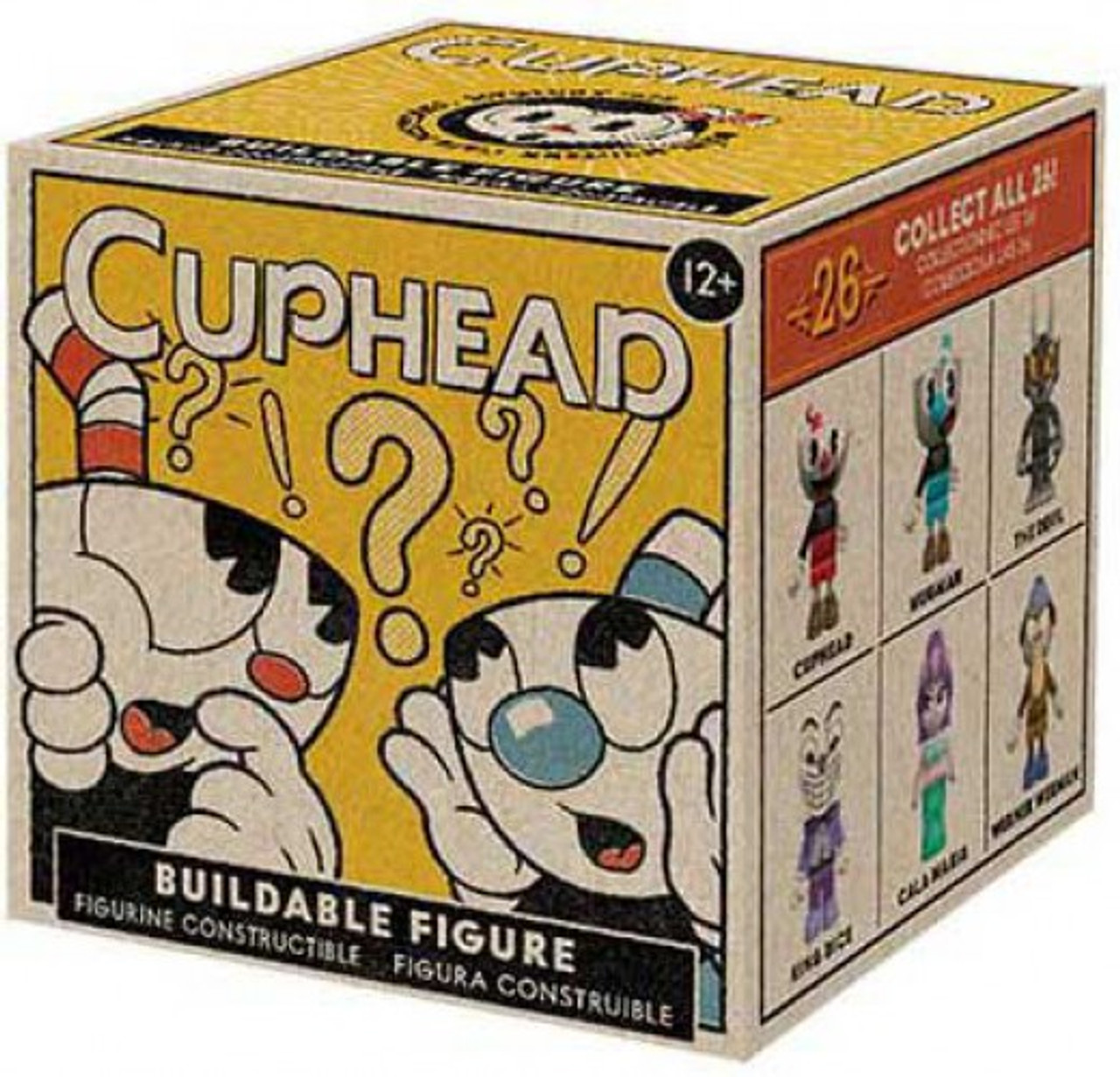 Cuphead Buildable Mcfarlane Lot of 2 Rare Characters Yellow Two Tone