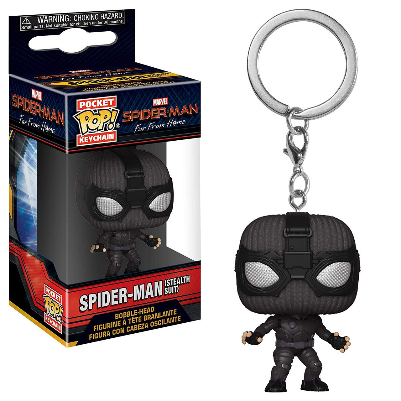 Funko Marvel Spider Man Far From Home Pop Marvel Spider Man Keychain Black Suit Toywiz