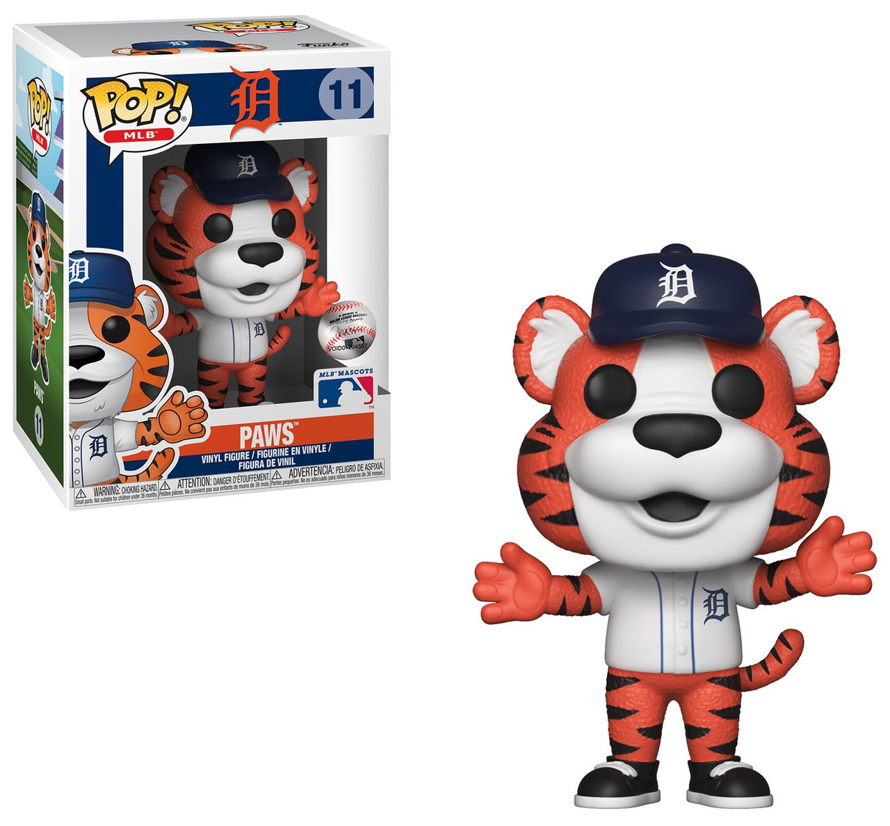 Funko MLB Detroit Tigers POP Sports Baseball Paws Vinyl Figure Mascot ToyWiz