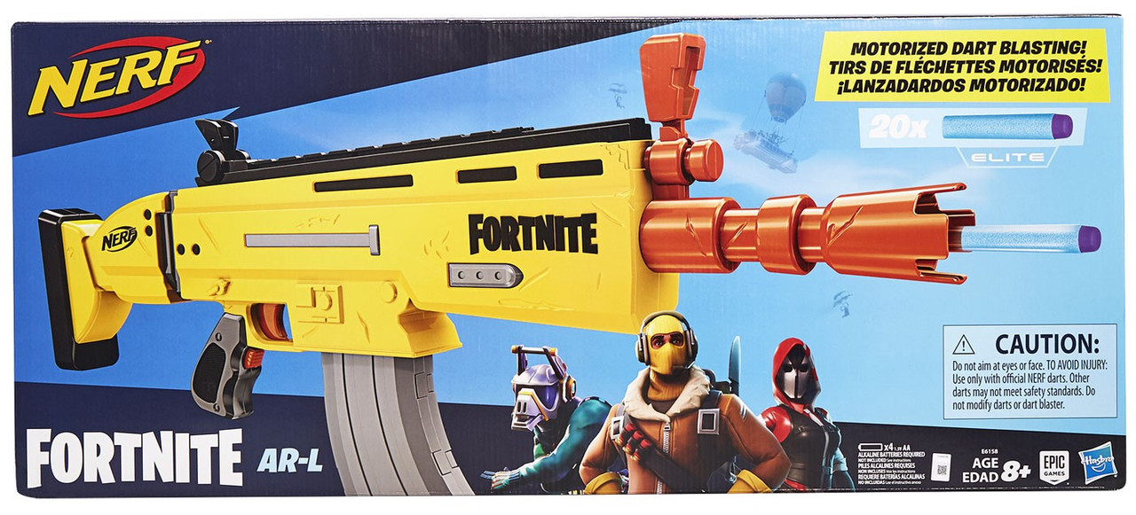 NERF Fortnite AR-L Elite Dart Blaster Toy Hasbro Toys - ToyWiz