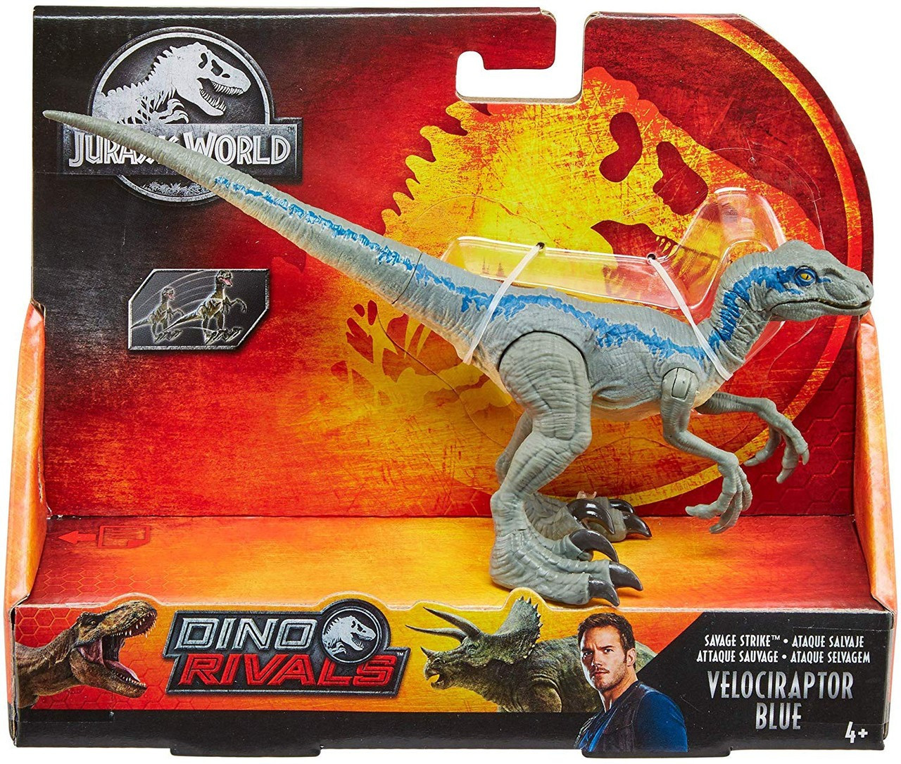 velociraptor blue action figure