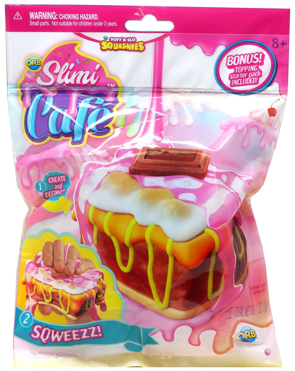 SoftN Slow Squishies Slimi Cafe SMore Brownie Squeeze Toy ORB Toy