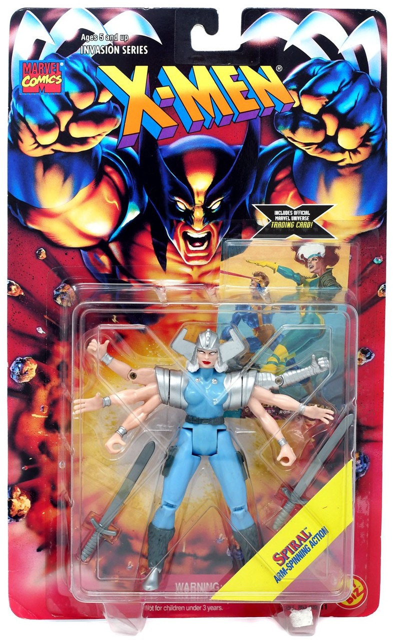 Marvel X Men Invasion Series Spiral Action Figure Arm Spinning Action Toy Biz Toywiz