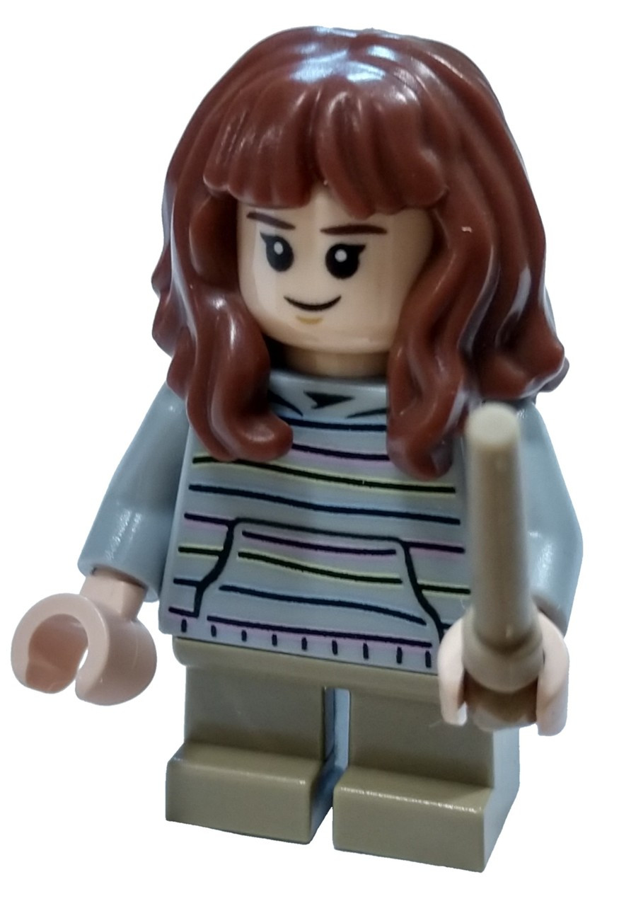 Lego Harry Potter Loose Hermione Granger Minifigure Striped Sweater And Tan Wand Loose Toywiz