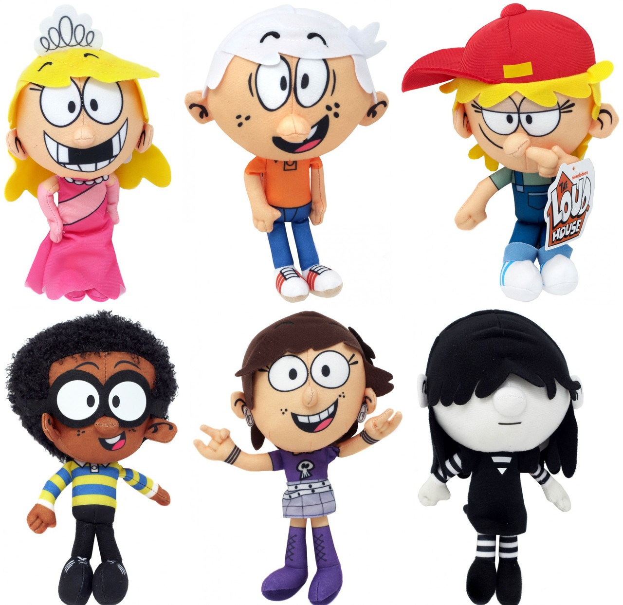Nickelodeon Loud House Lola Luna Clyde Lana Lucy Lincoln Set Of 6 Plush Wicked Cool Toys Toywiz - the loud house in roblox