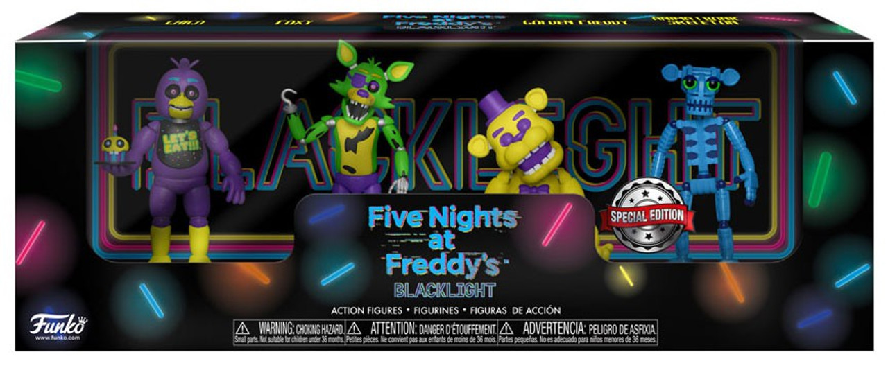 five nights at freddy's blacklight action figures