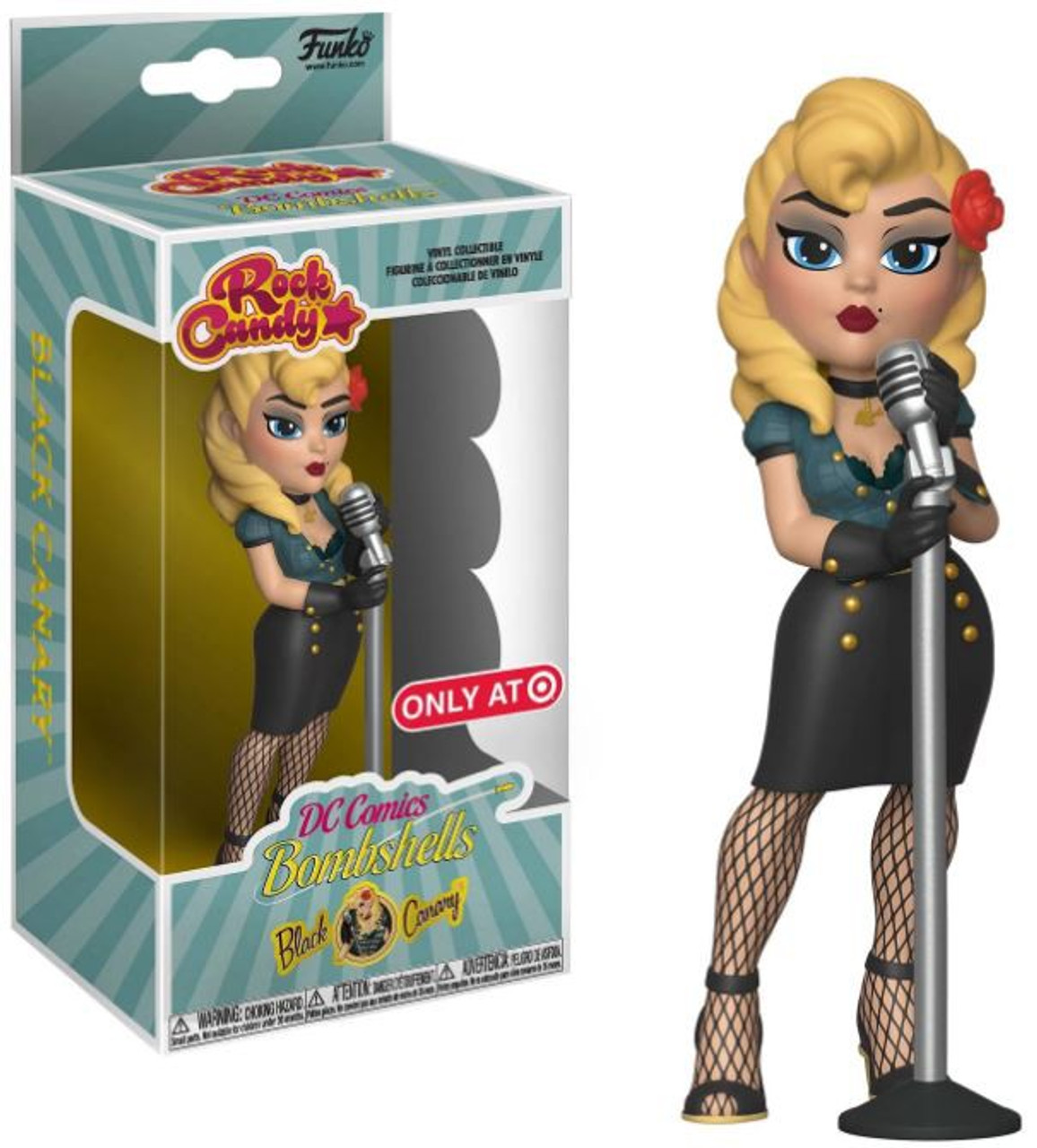 dc bombshells black canary statue