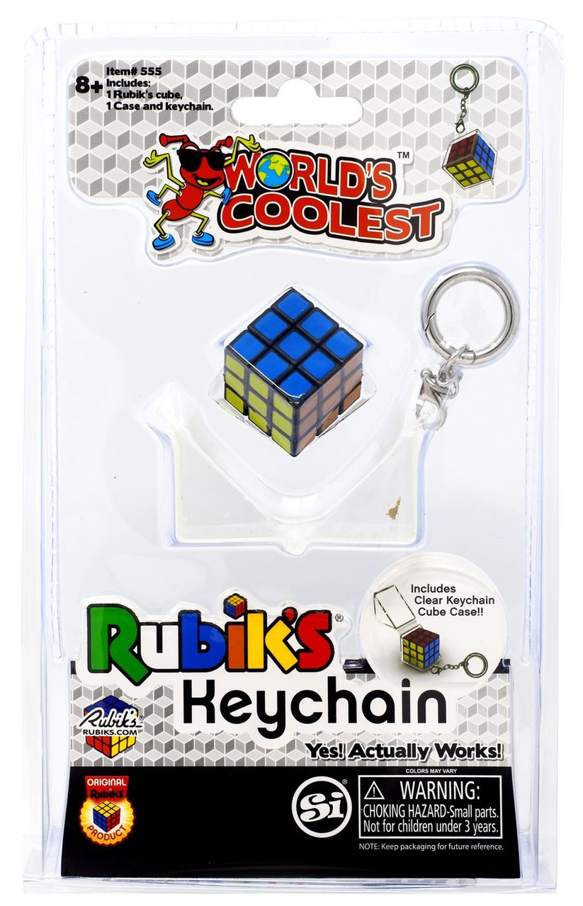 Rubiks Cube Worlds Coolest Rubiks Cube Puzzle Toy Keychain Super Impulse ToyWiz