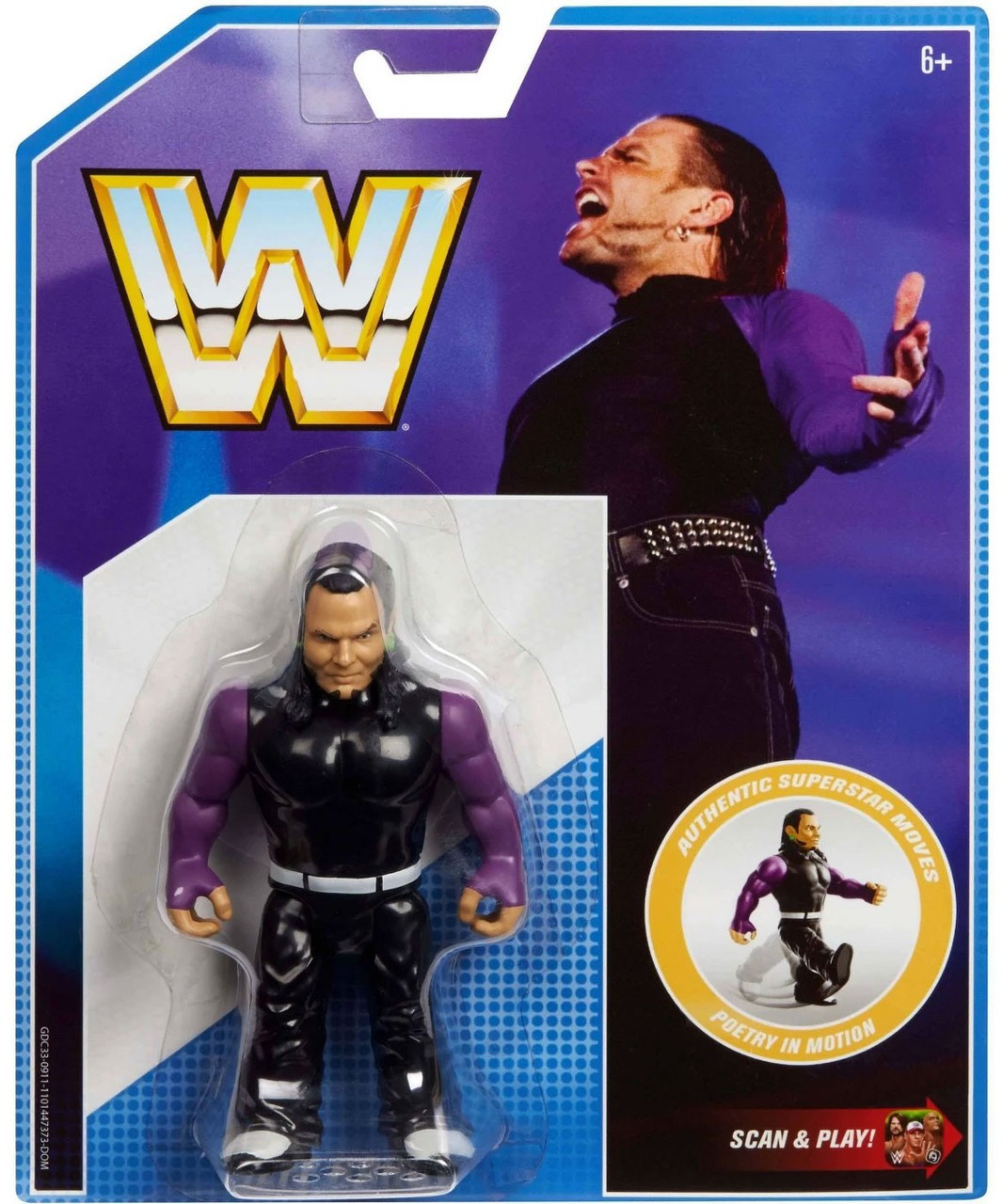 WWE Wrestling Retro Jeff Hardy Action Figure Mattel Toys ToyWiz