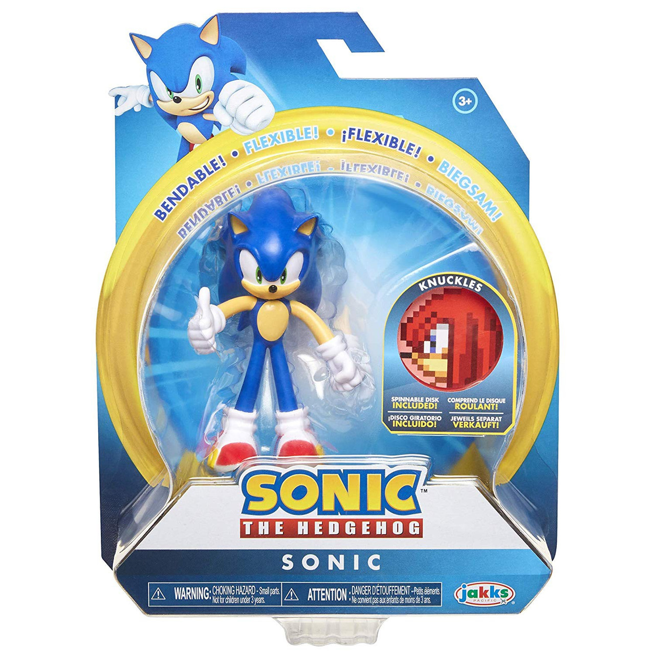 sonic the hedgehog 3 figure with 2 rings sega