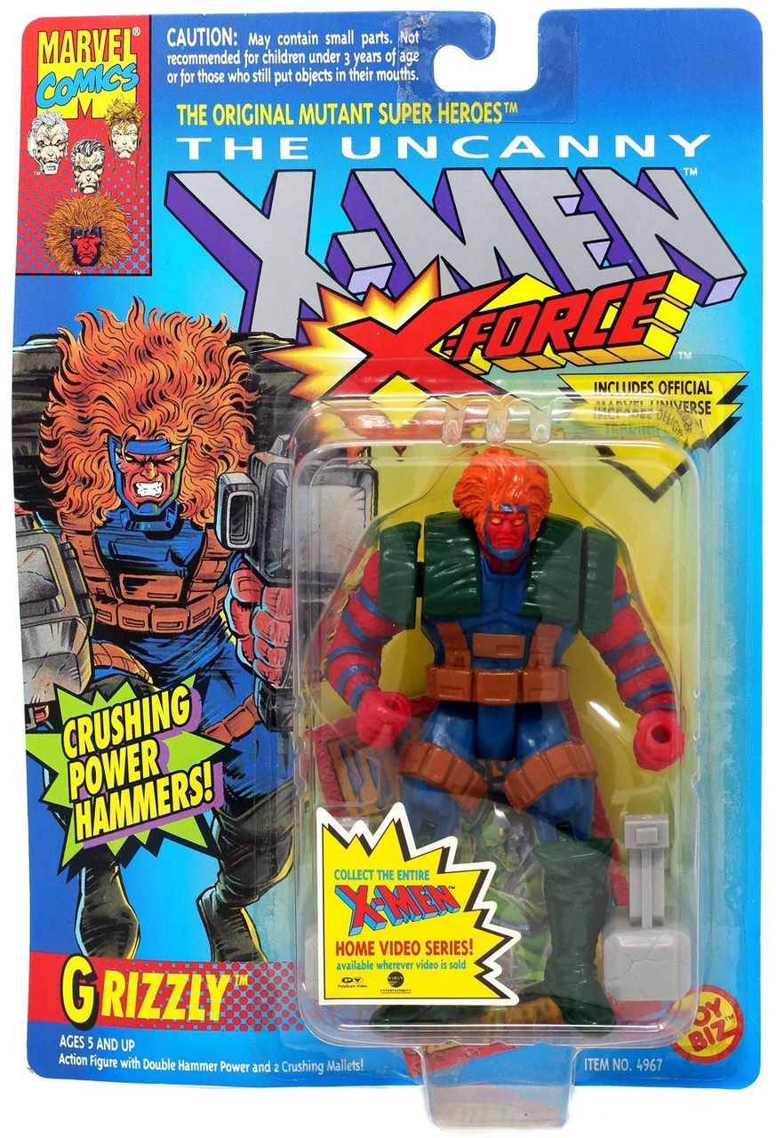 Marvel X-Men The Uncanny X-Men X-Force Grizzly Action Figure Crushing ...