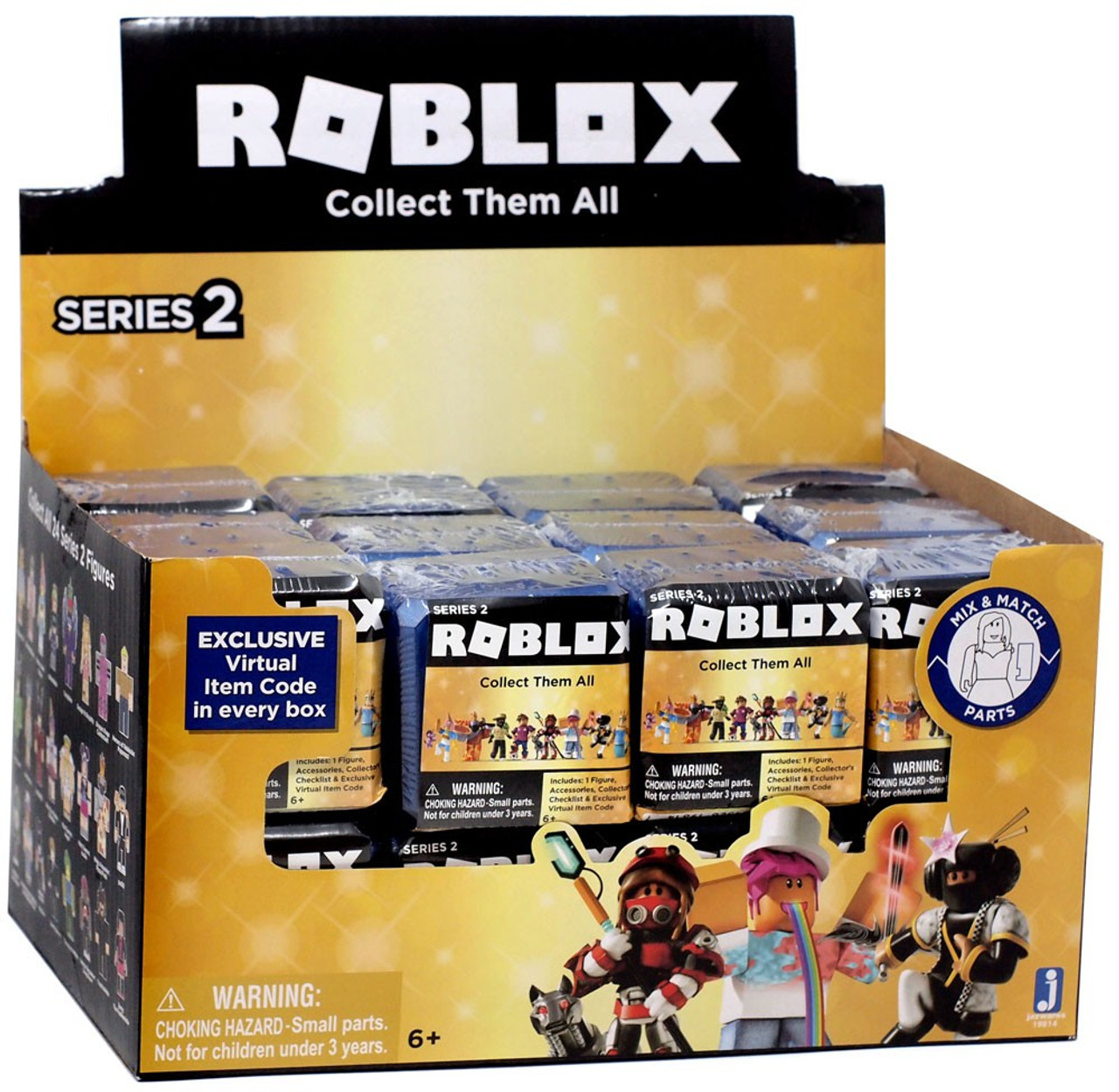 Lot Of 7 Roblox Series 3 Blue Blind Box Figure New - roblox don t touch roblox zone