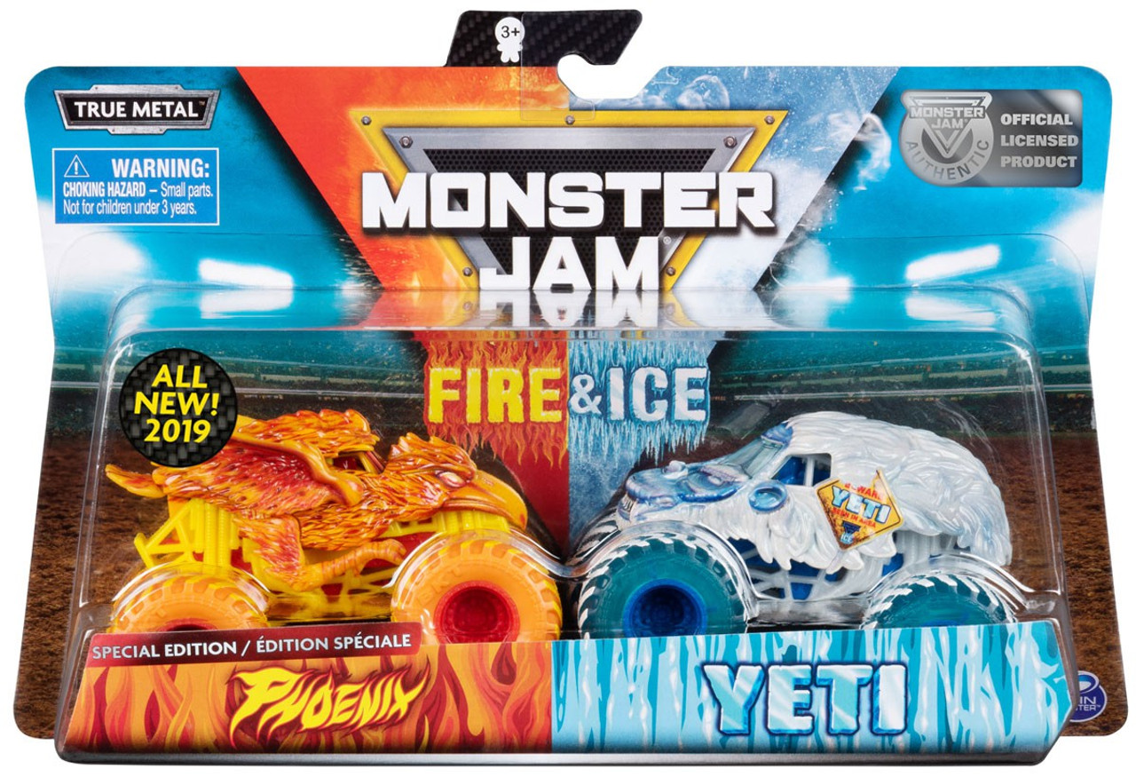 monster jam fire and ice toys