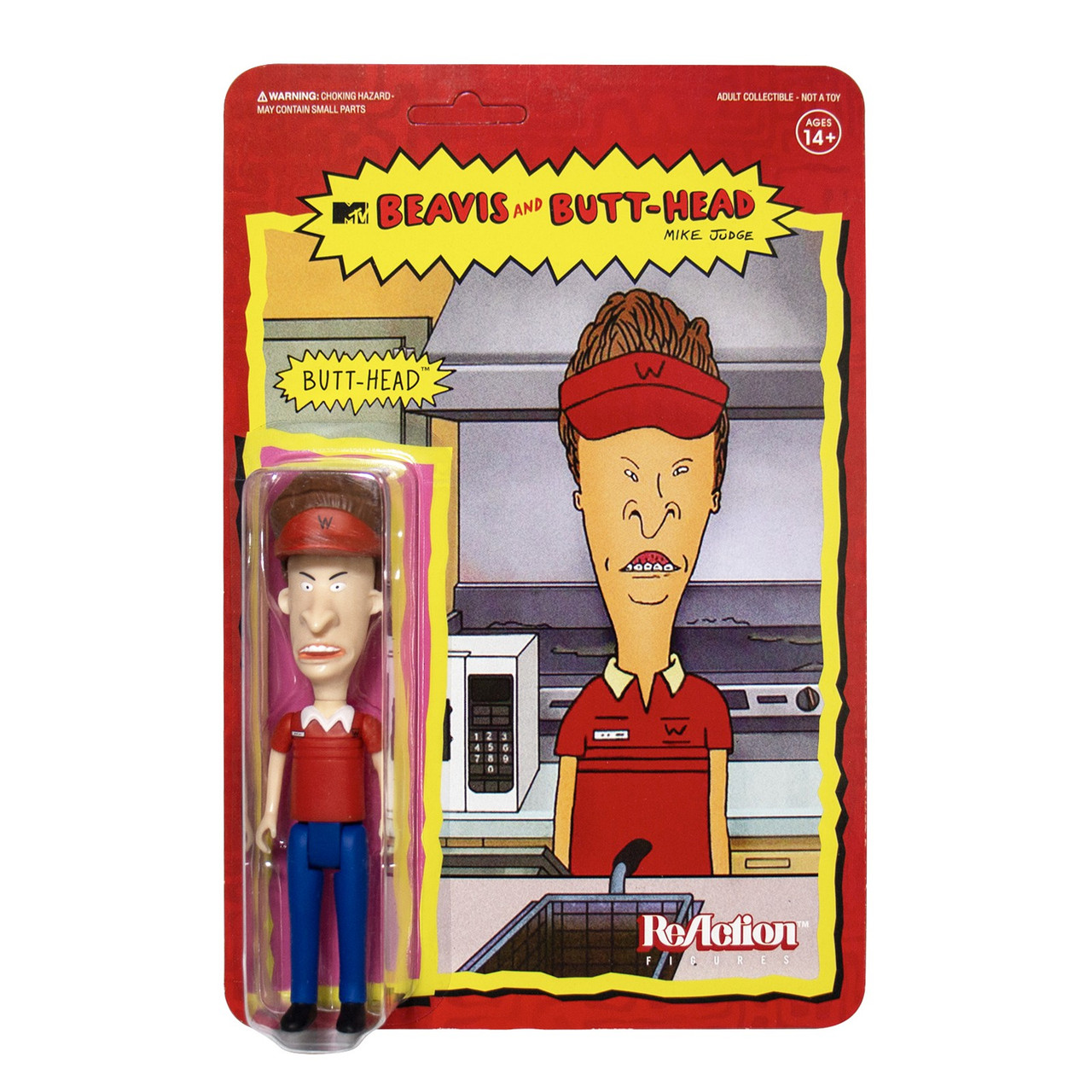 ReAction Beavis Butthead Butthead 3.75 Action Figure Burger World
