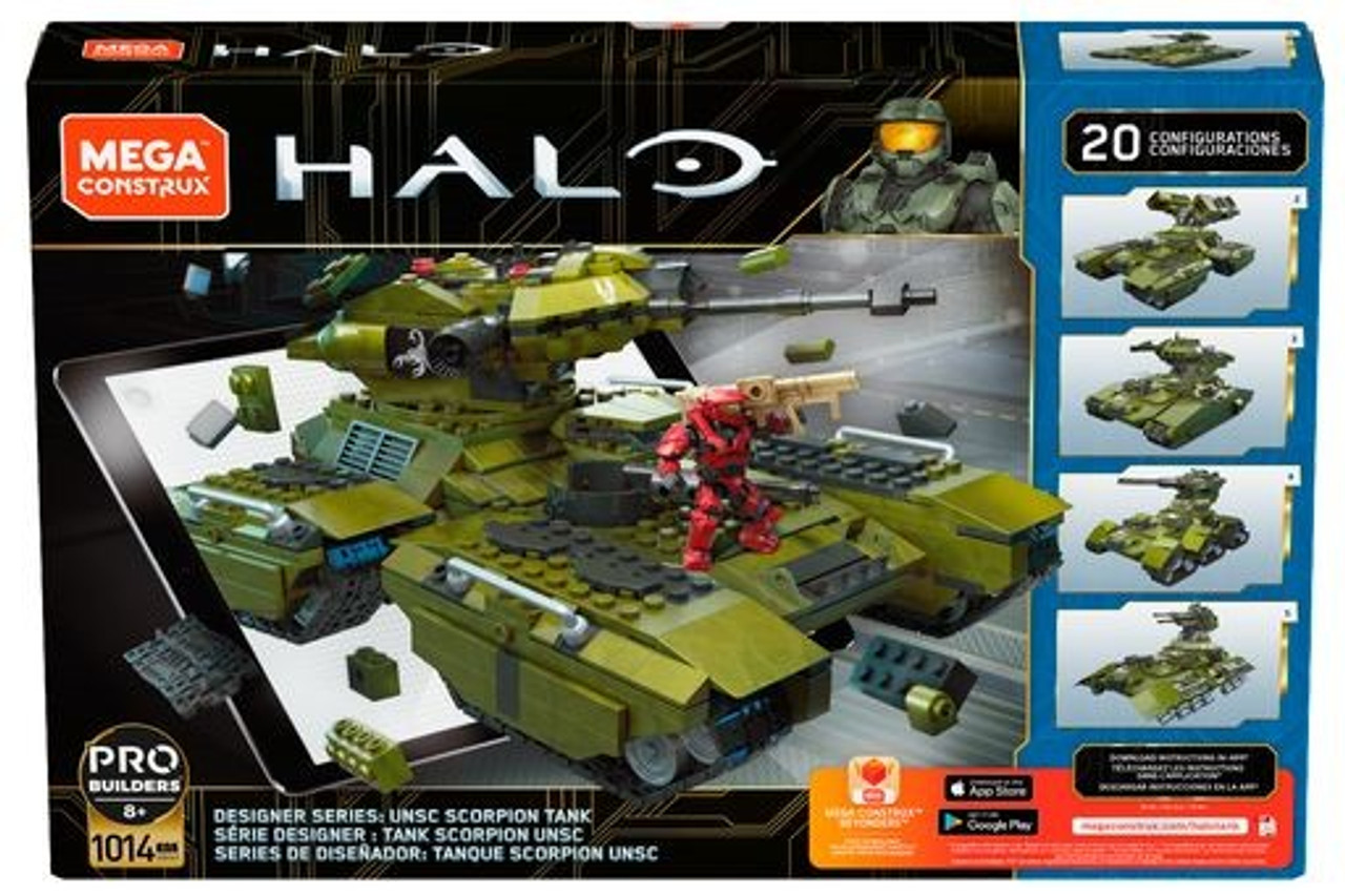 Halo Warzone Unsc Scorpion Tank Set 20 In 1 Mega Construx Toywiz - roblox zombie attack mega tank