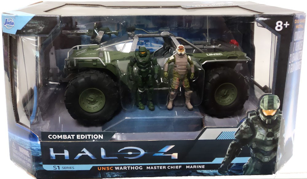 Halo 4 S-1 Series UNSC Warthog with Master Chief Marine 7 Diecast
