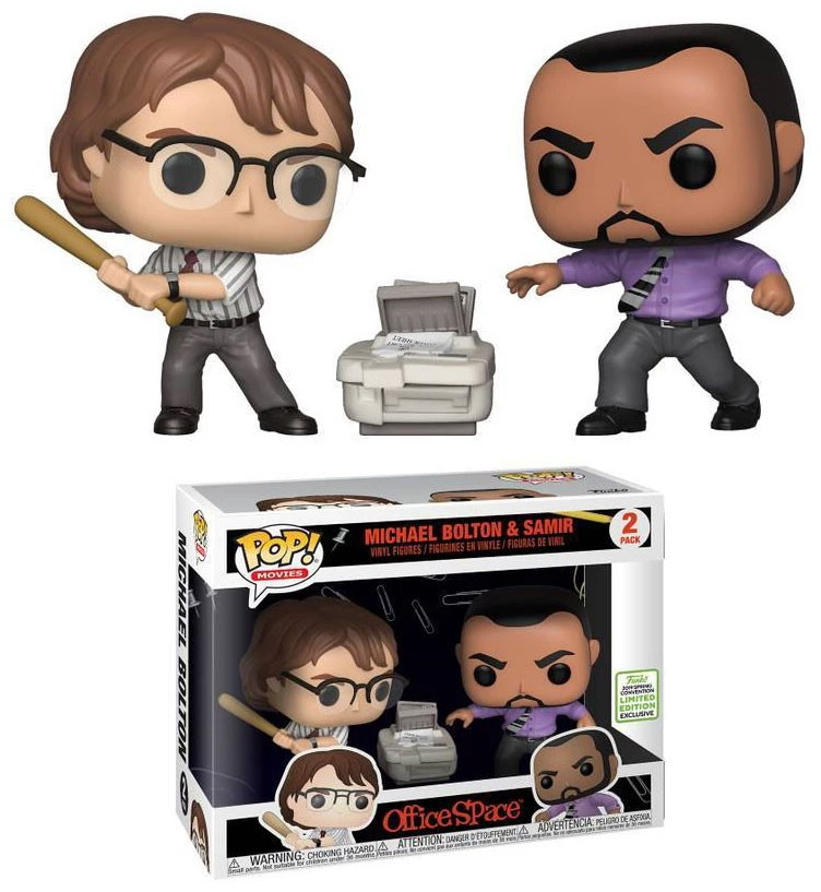 Funko Office Space Pop Movies Michael Bolton Samir Exclusive Vinyl Figure 2 Pack Toywiz