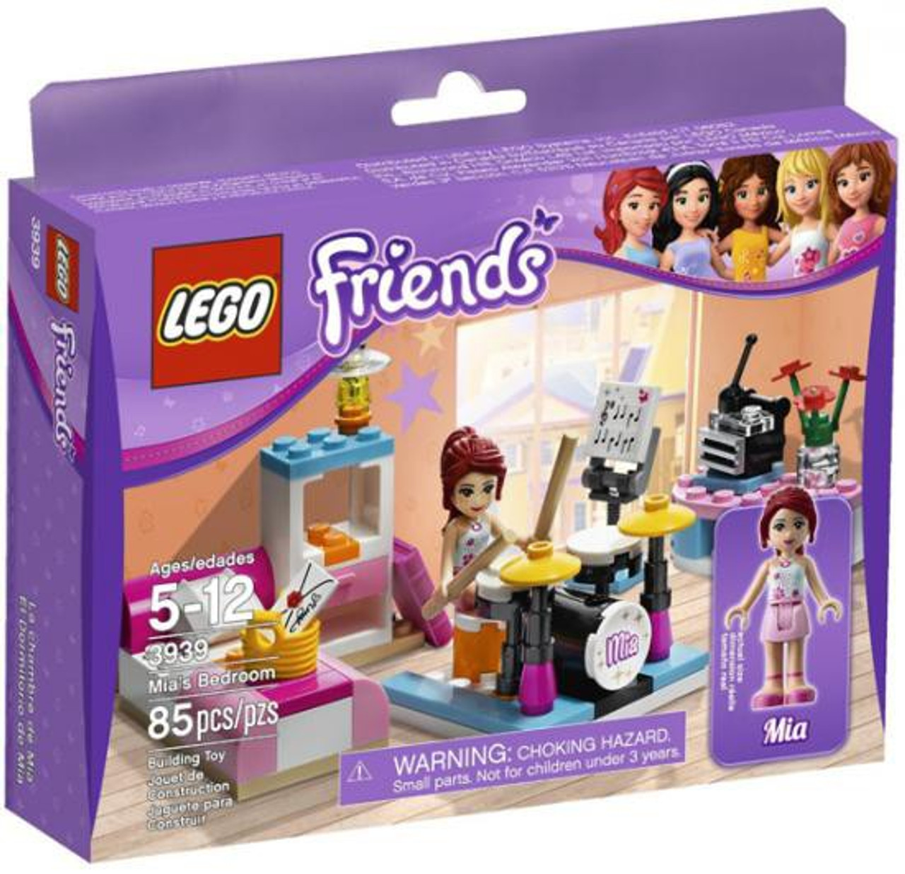 Lego Friends Mia S Bedroom Set 3939 Damaged Package