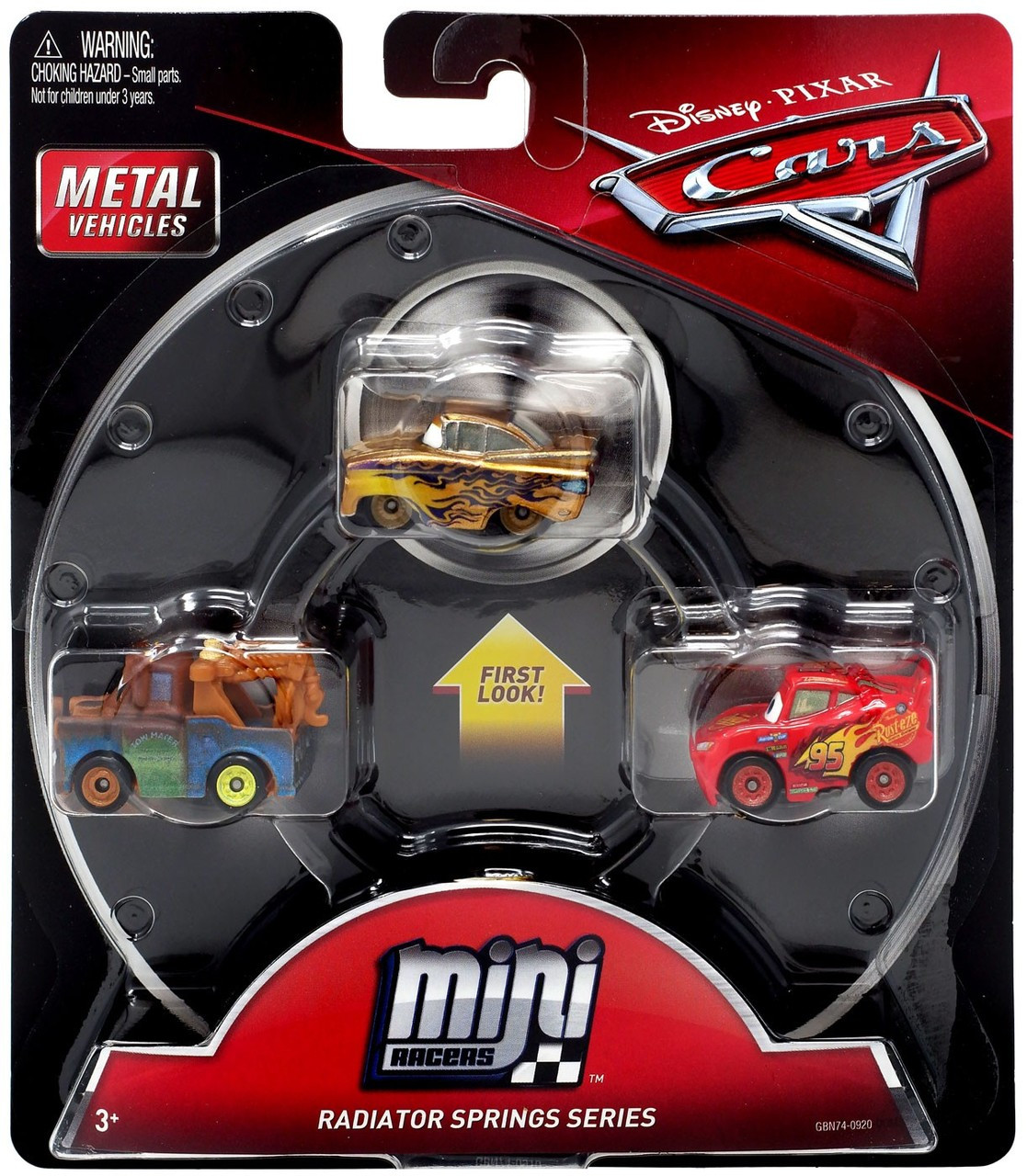 gold lightning mcqueen mini racers