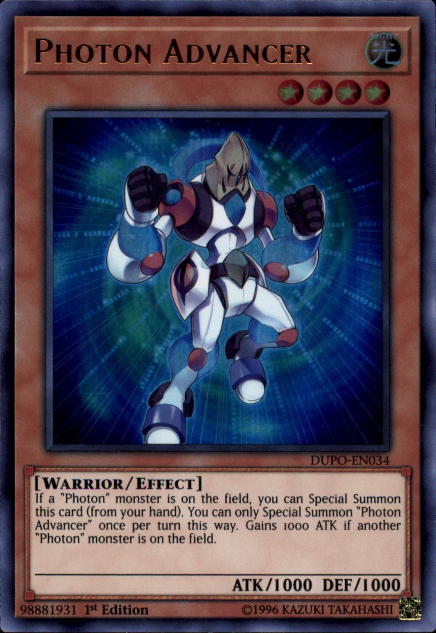 YuGiOh Duel Power Single Card Ultra Rare Photon Advancer DUPOEN034