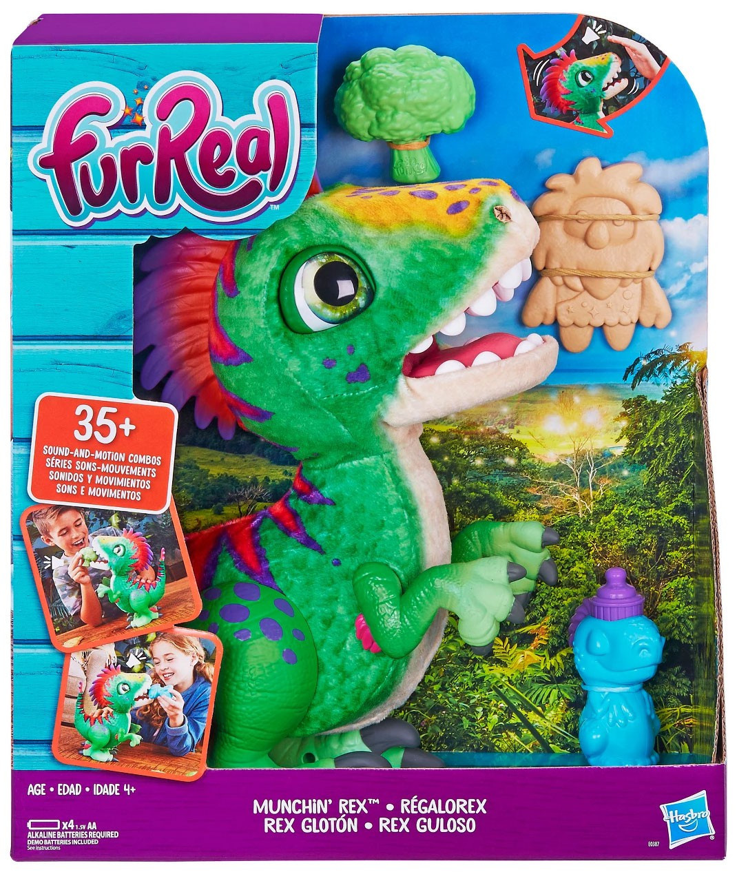 FurReal Friends Munchin Rex Dinosaur Plush Figure Hasbro Toys - ToyWiz