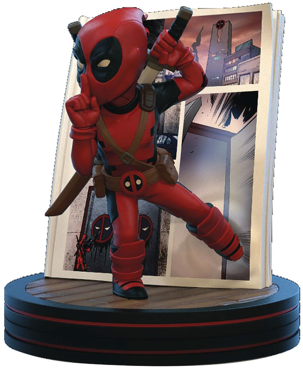 Marvel Q-Fig Deadpool 4D 4.75 Diorama Figure Quantum Mechanix - ToyWiz