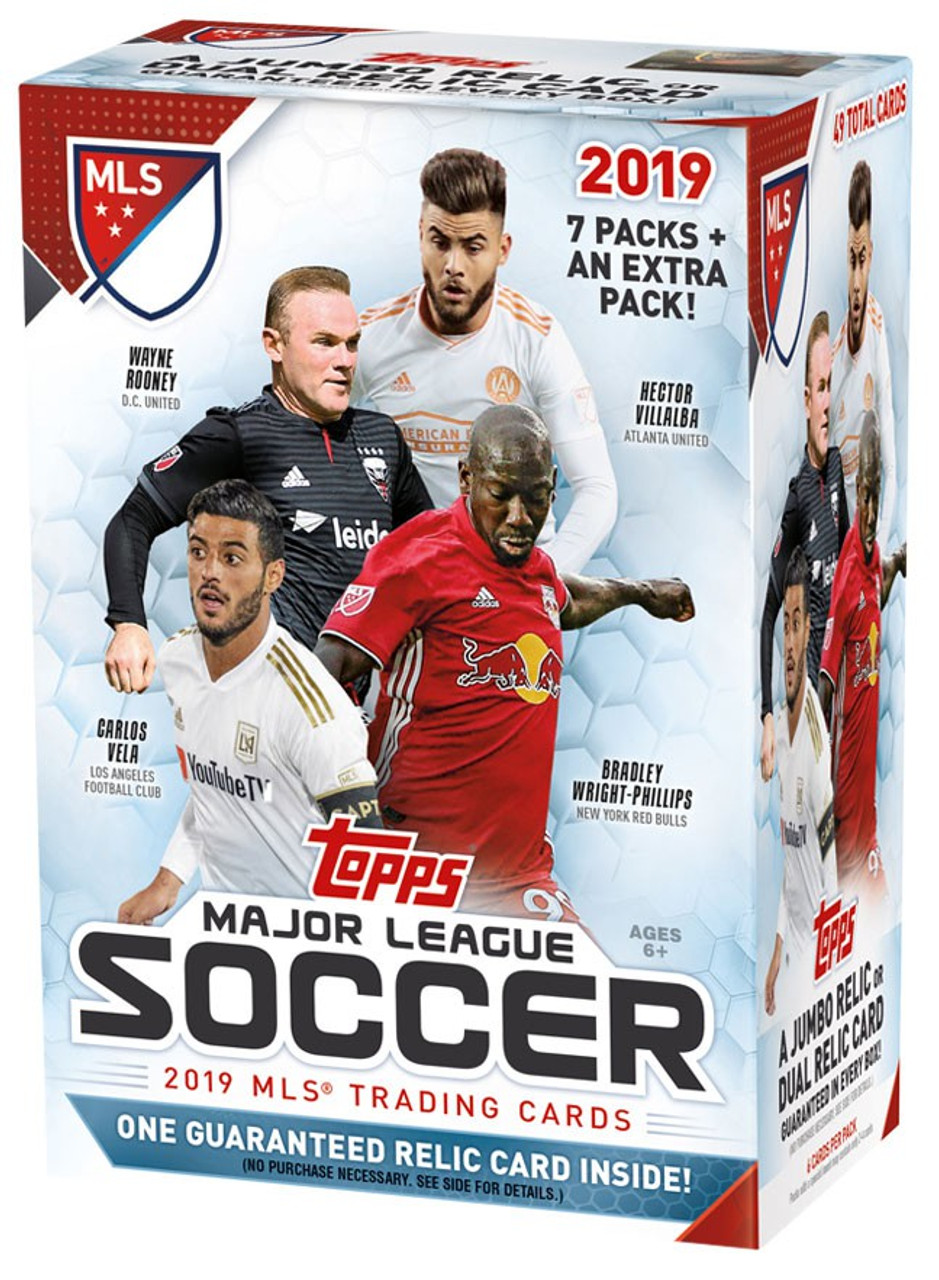 MLS Topps 2019 Soccer Trading Card BLASTER Box 8 Packs ToyWiz