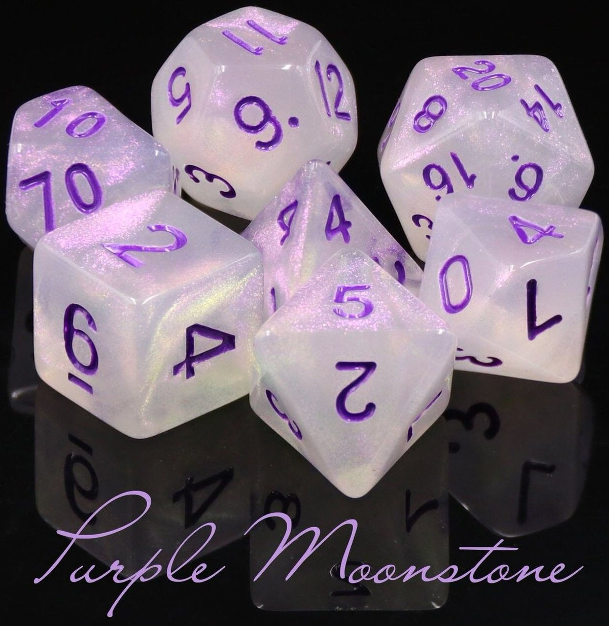 Rpg Purple Moonstone Polyhedral 7 Die Dice Set Die Hard Toywiz - roblox rpg kit