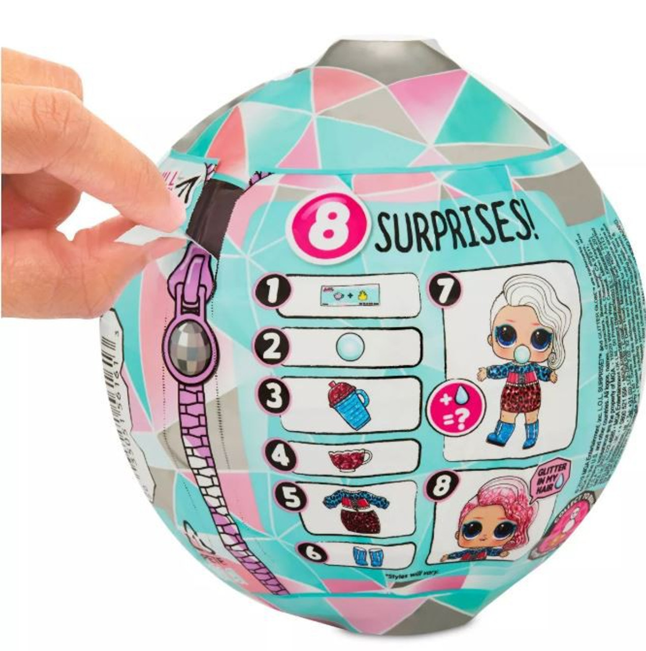 lol surprise winter disco glitter globe mystery pack