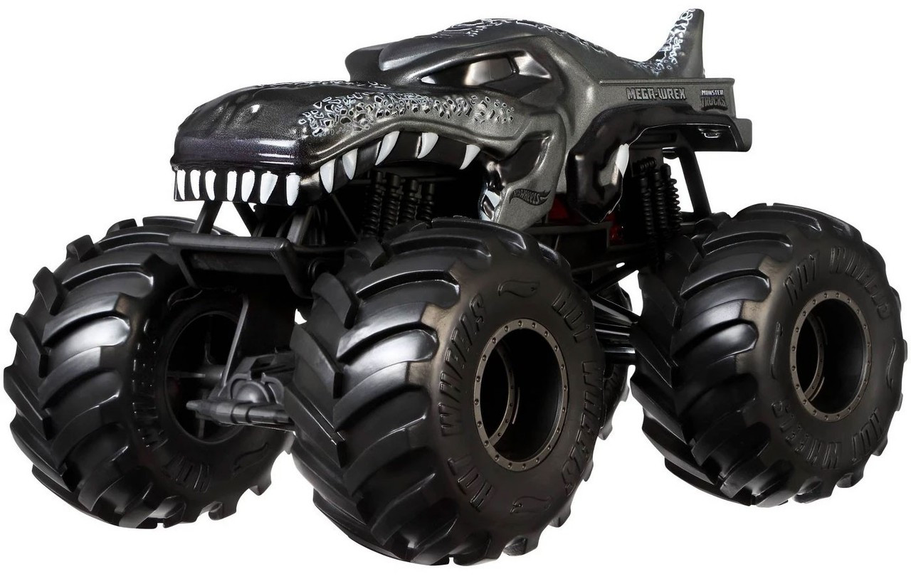 Hot Wheels Monster Trucks Mega-Wrex 124 Diecast Car Red Engine Mattel